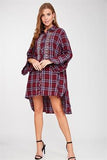 Embroidered Tartan Dream Shirt Dress