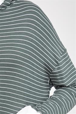 Front Zipper Light Knit Hoodie