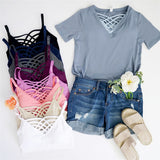 V-neck Cage Layering Bralettes