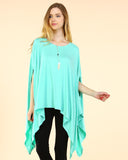 Mint Super Soft Bamboo Poncho Top
