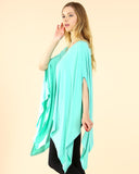 Mint Super Soft Bamboo Poncho Top