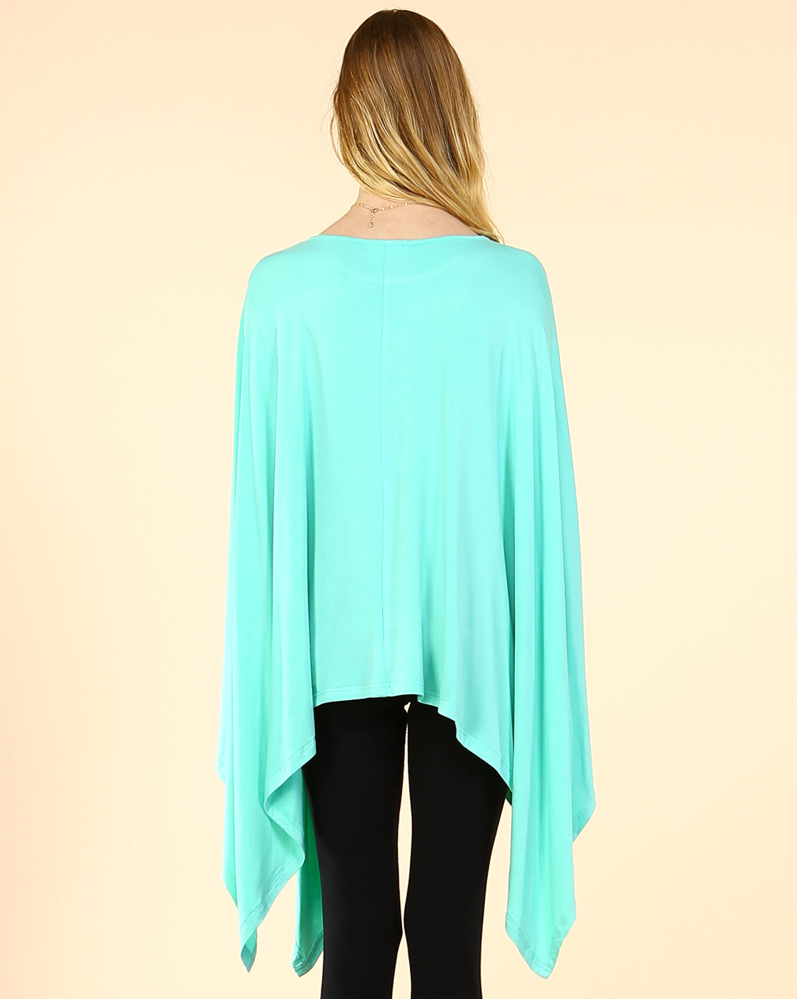 Mint Super Soft Bamboo Poncho Top