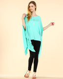 Mint Super Soft Bamboo Poncho Top