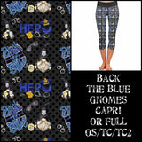 Police Gnome Print Capri Soft Leggings