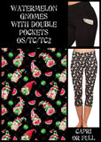 Watermelon Gnomes Soft Leggings w/ Double Pockets