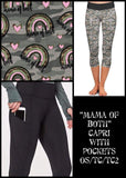 Mom of Both Capri Soft Leggings w/ Double Pockets