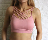 Layering Cage Bralettes - Removable Pads - Many Colors