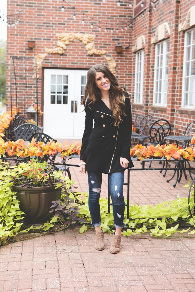 Double Breasted Peacoat Ladies Jacket