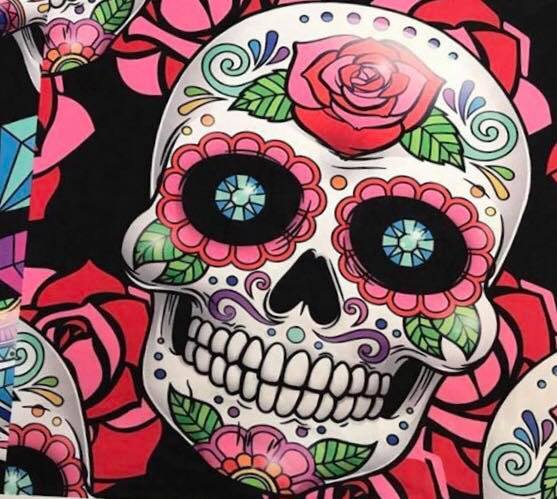 Rose Sugar Skull Leggings