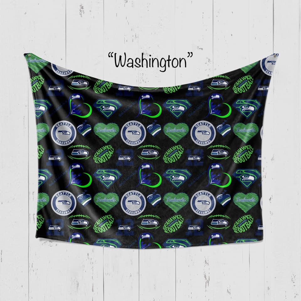 Seattle Washington Football Team Polar Fleece 65x85 Blanket