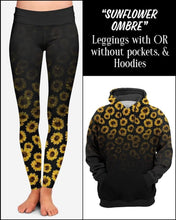 Sunflower Ombre Soft Leggings w/ & w/o Sport Double Pockets