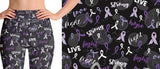 Purple Ribbon leggings
