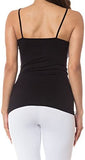 Seamless Strappy Caged Stretch Cami Top - Black or White