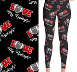 Love My Buckeyes Football Team Soft Leggings