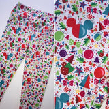 Mini White Christmas Ornament Soft Kids Leggings