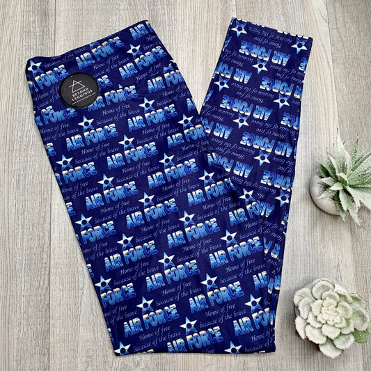 Santa Sheep Print Soft Leggings