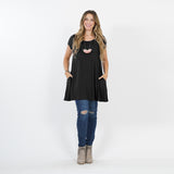 Sleeveless Pocket Tunic w/ Pockets