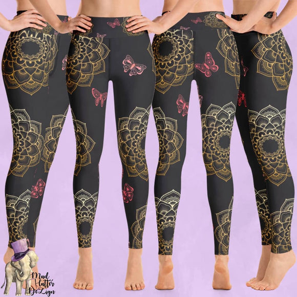 Butterfly Mandala Print Leggings
