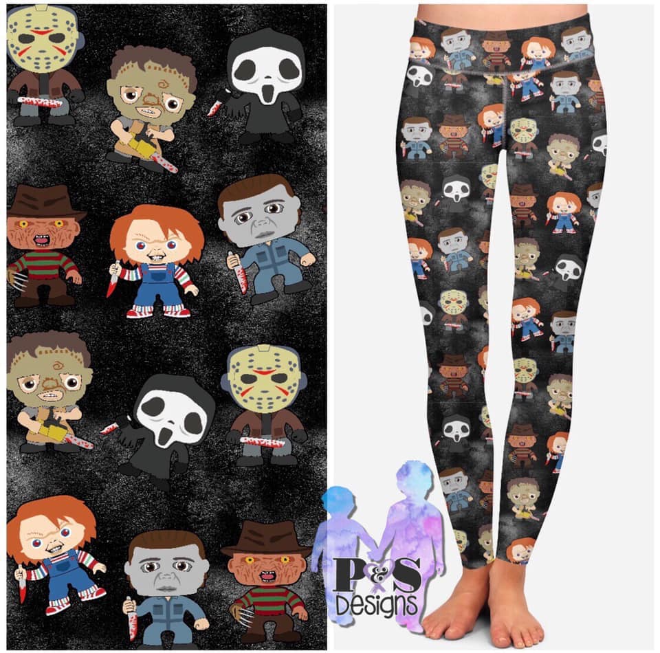 Horror Movie Killer Print Leggings