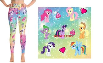 Little Pony Rainbow Kids Leggings