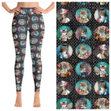 Distinguished Kitty Cat Polka Dot Soft Leggings