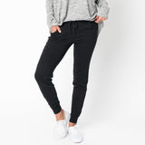 Active Lounge Fleece Drawstring Elastic High Waist Jogger Sweatpants w/ Pockets