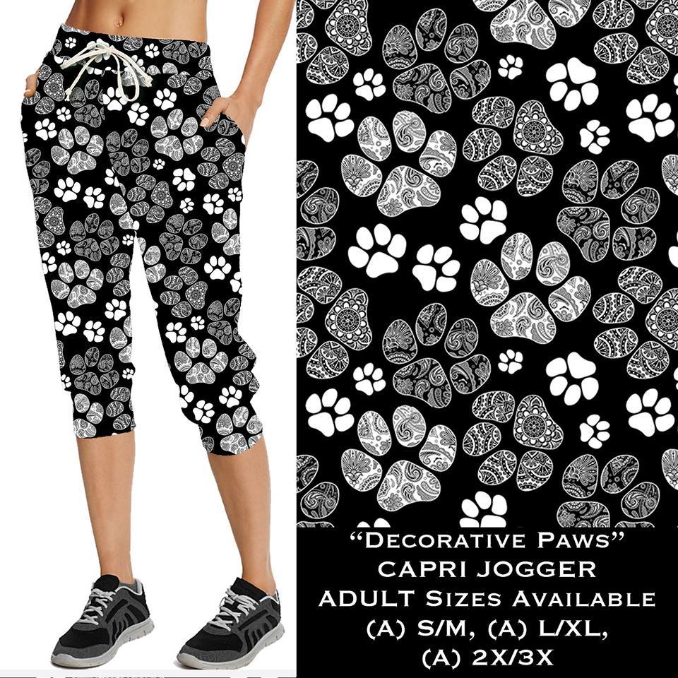 Decorative Paws Capri Joggers