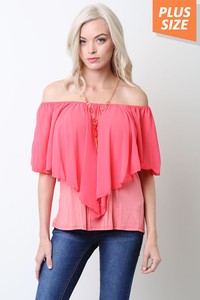Off The Shoulder Layered Top