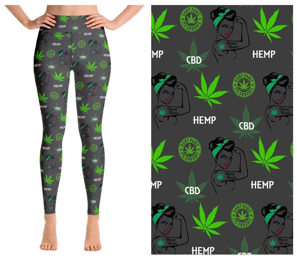 Hemp Heals CBD Print Leggings