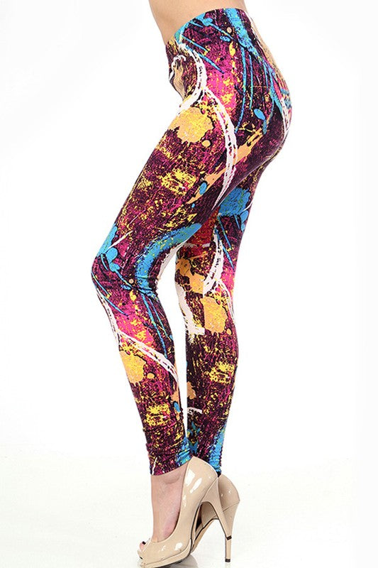 Graffiti Paint Splatter Leggings