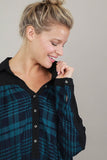 Oversized Plaid Flannel Top