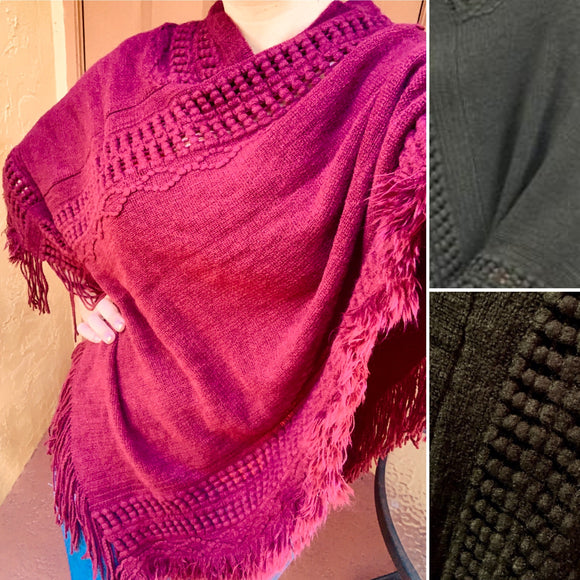 Knitted Soft Poncho