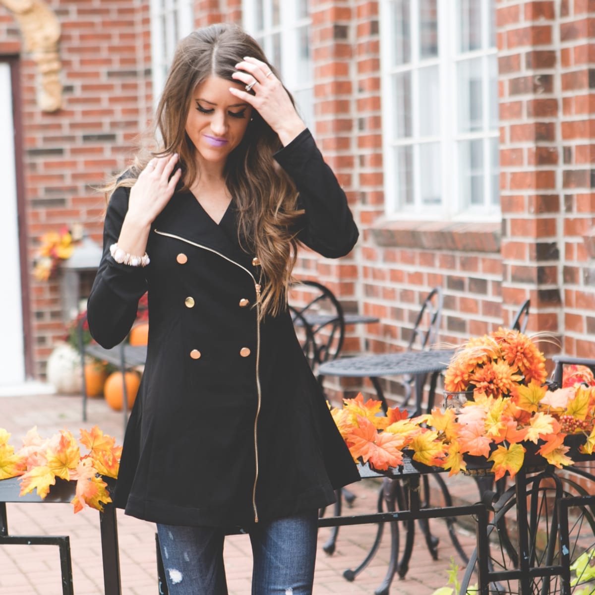 Double Breasted Peacoat Ladies Jacket