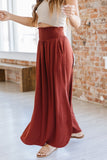 Side Slit Maxi Skirt with Pockets