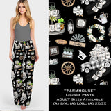 Farmhouse Print Lounge Pants w/ Pockets