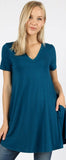 V-Neck Tunic With Pockets