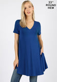 V-Neck Tunic With Pockets