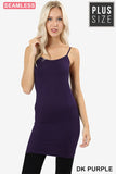Seamless Adjustable Strap Longline Cami