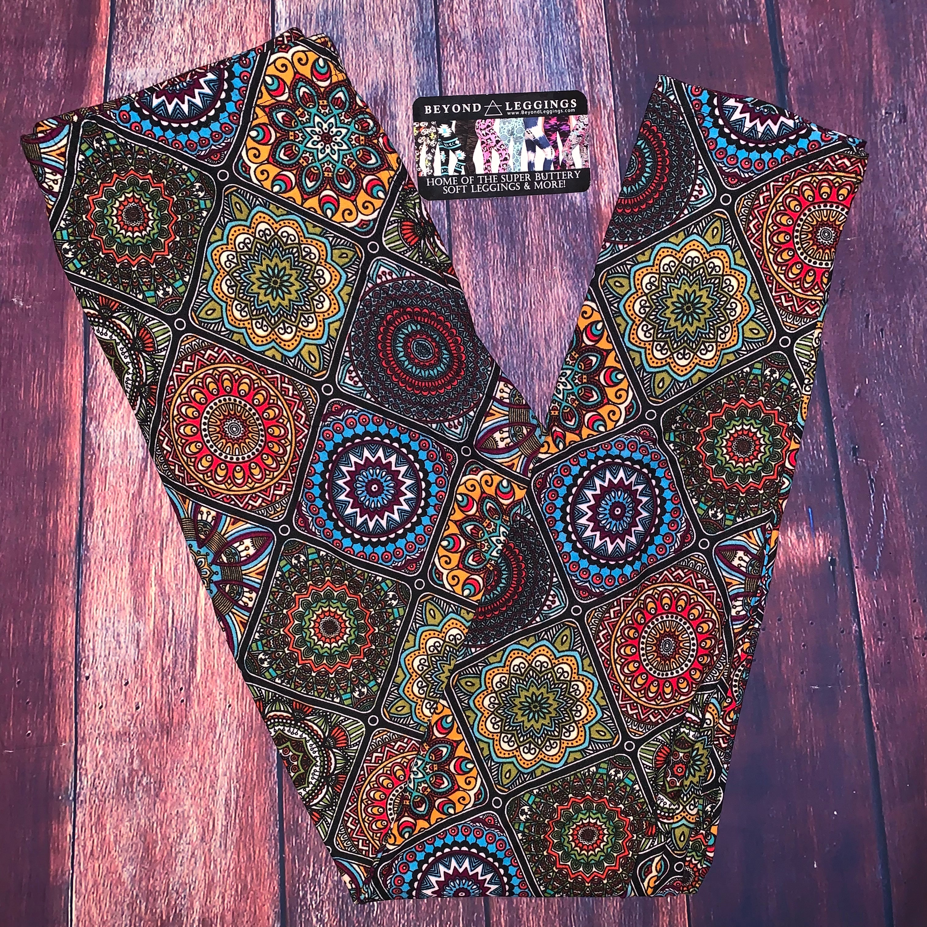 Stained Glass Print Leggings