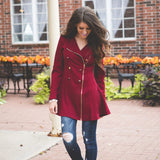 Double Breasted Peacoat Ladies Jacket