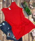 Sleeveless Knotted Top