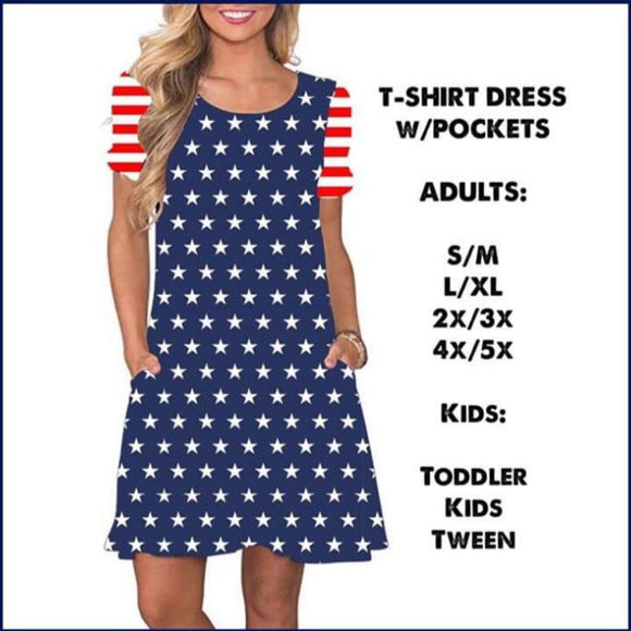 Americana T-shirt Dress