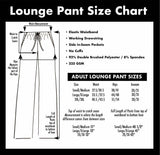 Daisy Chain Print Black Loungers w/ Pockets