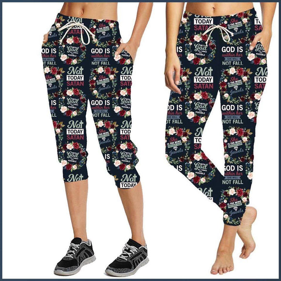 Not Today Capri Joggers