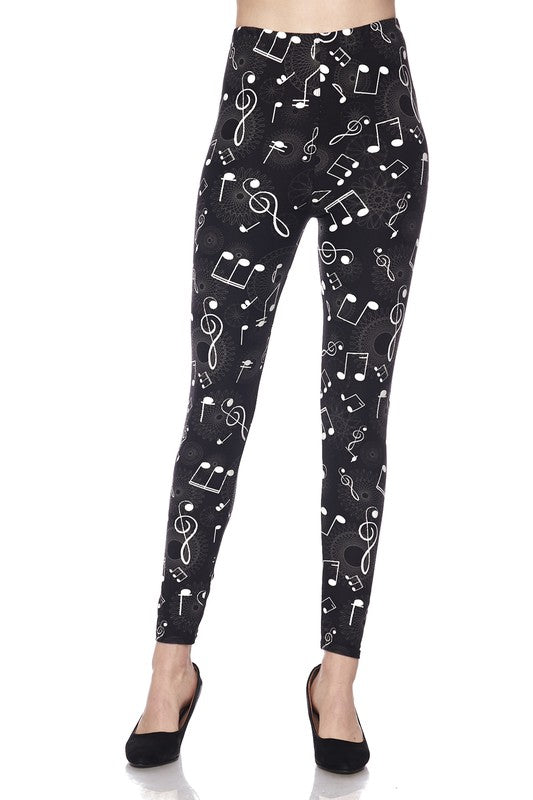 Mandala Music Soft Leggings