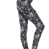 Black & White Paisley Soft Leggings