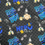 Police Gnome Print Capri Soft Leggings