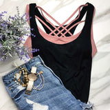 Layering Cage Bralettes - Removable Pads - Many Colors