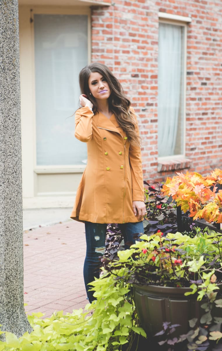 Double Breasted Peacoat Ladies Jacket