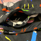 Red Fish Blue Fish Print Soft Leggings with Secret Pocket in Yoga Band